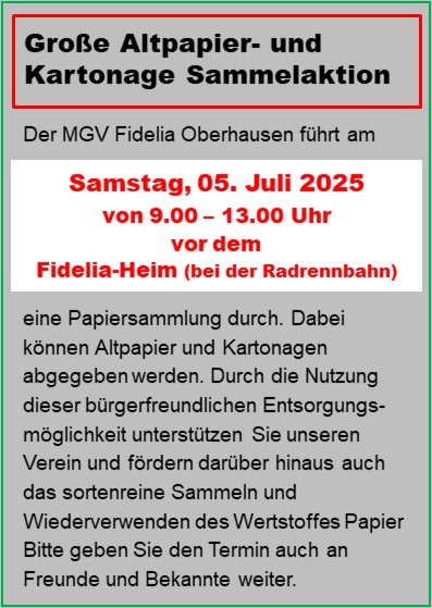 2025 07 05 Altpapiersammlung